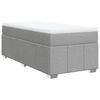 vidaXL Box spring postel s matrac&iacute; světle &scaron;ed&aacute; 80 x 200 cm textil