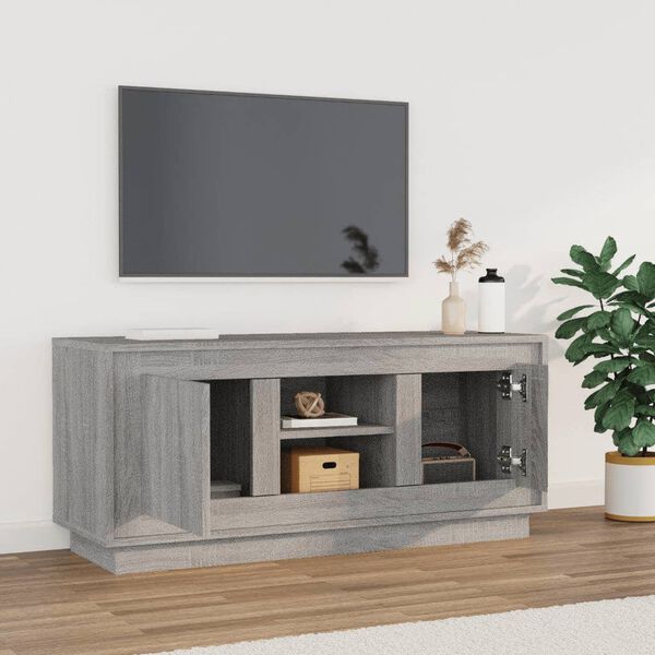 vidaXL TV skříňka šedá sonoma 102 x 35 x 45 cm kompozitní dřevo