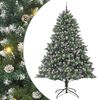 vidaXL Uměl&yacute; v&aacute;nočn&iacute; stromeček Zelen&aacute; 240 cm PVC, plast a ocel