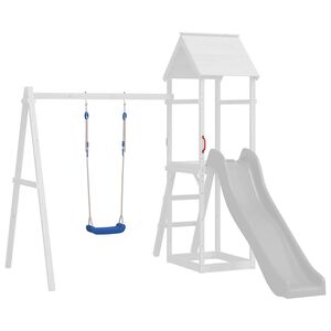 vidaXL Houpačkov&eacute; sed&aacute;ky s lany 2 ks modr&eacute; 37 x 15 cm polyethylen