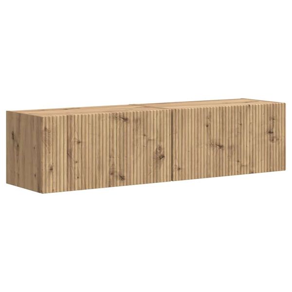 vidaXL TV wall cabinet N&aacute;stěnn&yacute; 2 pcs Uměleck&yacute; dub 60 x 31 x 29,5 cm