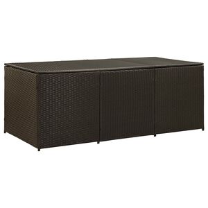 vidaXL Zahradn&iacute; &uacute;ložn&yacute; box polyratan 180 x 90 x 70 cm hněd&yacute;