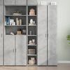 vidaXL Skř&iacute;ň highboard betonově &scaron;ed&aacute; 30 x 41 x 185 cm kompozitn&iacute; dřevo