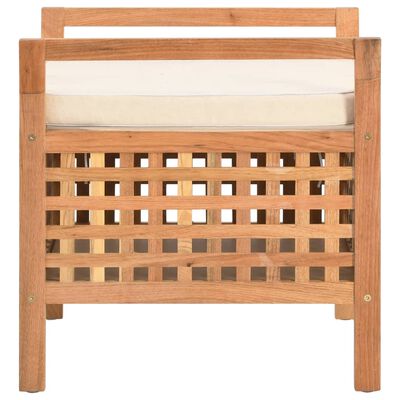 vidaXL Úložná lavice 49 x 48 x 49 cm masivní ořechové dřevo
