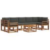 vidaXL Venkovn&iacute; pohovkov&aacute; souprava 8 pcs Přirozen&aacute; a Anthracitov&aacute;