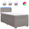 vidaXL Box spring postel s matrac&iacute; taupe 100 x 200 cm textil