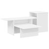 vidaXL Konzolov&yacute; stolek B&iacute;l&aacute; 91,5 x 35 x 38,5 cm Kompozitn&iacute; dřevo