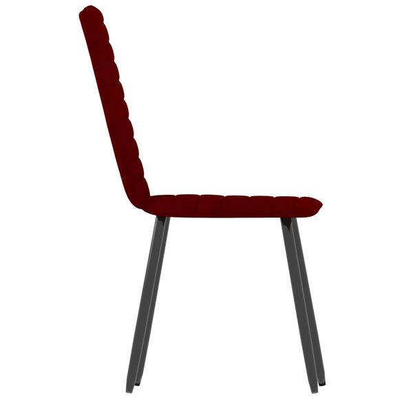 vidaXL J&iacute;deln&iacute; židle 4 ks v&iacute;nov&eacute; samet