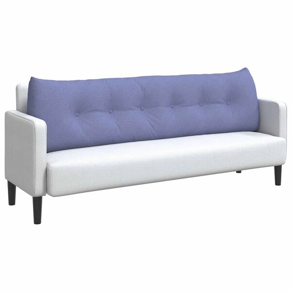 vidaXL Pol&scaron;t&aacute;ř na z&aacute;da Modr&aacute; dž&iacute;novina 180 x 24 x 50 cm textil