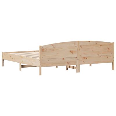 vidaXL Rám postele s čelem 180 x 200 cm masivní borovice