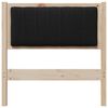 vidaXL Čalouněn&eacute; čelo postele s čelo Hněd&aacute; 80 cm Masivn&iacute; borov&eacute; dřevo