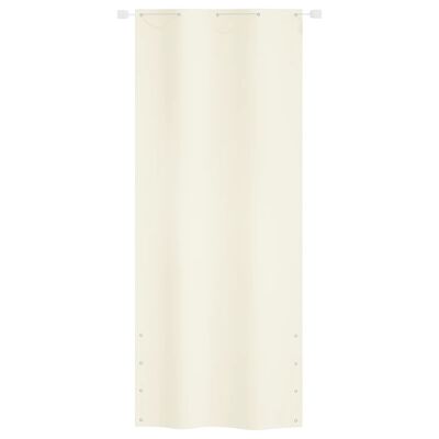 vidaXL Balkonová zástěna krémová 100 x 240 cm oxfordská látka