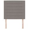 vidaXL Čelo postele s čelo Taupe 90 cm Uměl&aacute; kůže