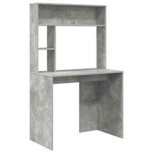 vidaXL Stůl Betonově &scaron;ed&aacute; 91 x 50 x 149 cm Kompozitn&iacute; dřevo