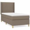 vidaXL Box spring postel s matrac&iacute; taupe 80x200 cm textil