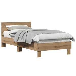 vidaXL R&aacute;m postele Artisanov&yacute; dub 203 x 95 x 70 cm Kompozitn&iacute; dřevo