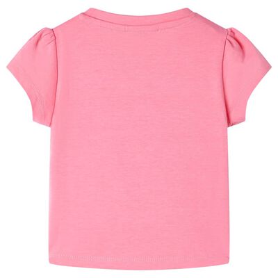 Dětské tričko zářivě fluorescenční růžové 92