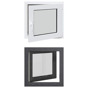vidaXL Okno do suter&eacute;nu s nakl&aacute;pěn&iacute;m a ot&aacute;čen&iacute;m RISOR 50 x 50 cm