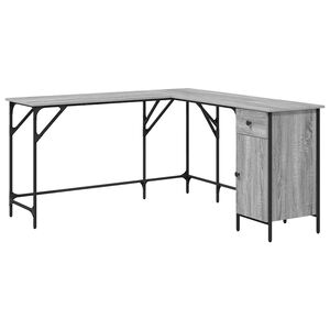vidaXL Psac&iacute; stůl &scaron;ed&yacute; sonoma 141 x 141 x 75 cm kompozitn&iacute; dřevo