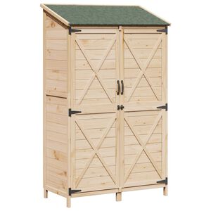 vidaXL Zahradn&iacute; shed Př&iacute;rodn&iacute; 106 x 56 x 176,5 cm