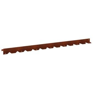 vidaXL Okraj tr&aacute;vn&iacute;ku 50 pcs 102 x 4 x 4 cm Ocel Rezav&aacute;