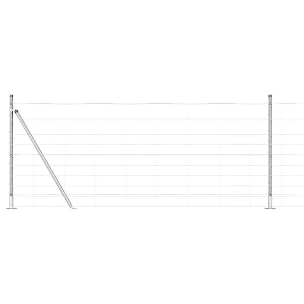 vidaXL Plotov&yacute; sloupek. Pozinkovan&yacute; 50 x 1 m Ocel