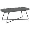 vidaXL Lavice s knofl&iacute;kov&yacute;m pro&scaron;&iacute;v&aacute;n&iacute;m Tmavě &scaron;ed&aacute; 110 x 40 x 46 cm