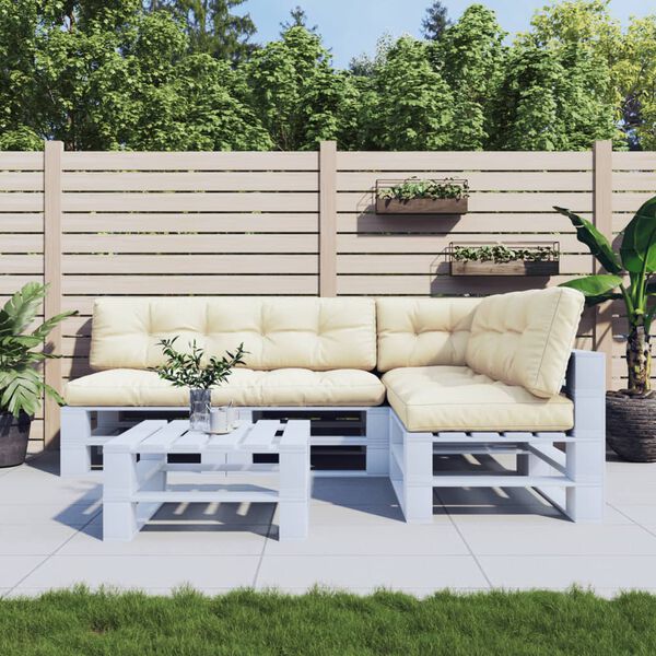 vidaXL Podu&scaron;ky na palety 5 ks kr&eacute;mov&eacute; textil