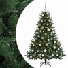 vidaXL Uměl&yacute; v&aacute;nočn&iacute; stromek s v&aacute;nočn&iacute;mi koulemi 150 cm 150 LED
