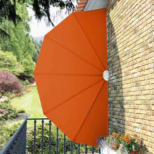vidaXL Skl&aacute;dac&iacute; z&aacute;stěna na terasu terracotta 200 cm