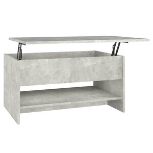 vidaXL Konferenčn&iacute; stolek betonově &scaron;ed&yacute; 80x50x40 cm kompozitn&iacute; dřevo