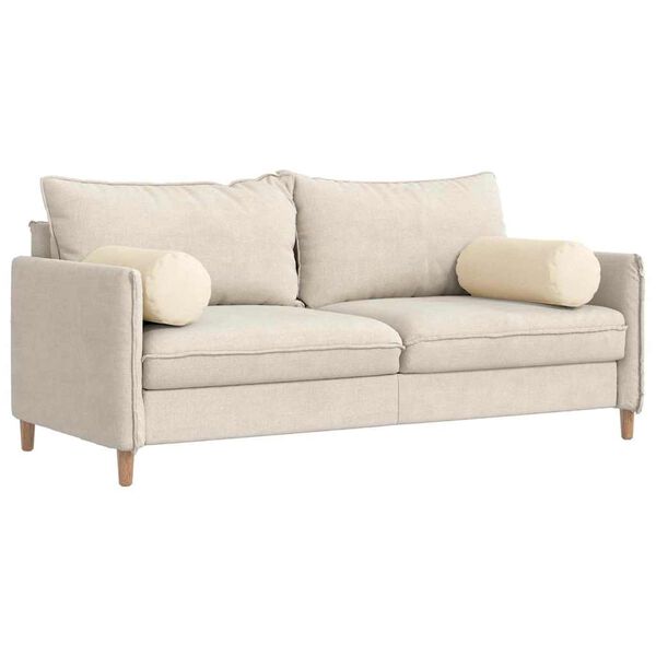 vidaXL Pol&scaron;t&aacute;ře 2 pcs Kr&eacute;mov&aacute; &Oslash; 25 x 70 cm Žebrovan&aacute; l&aacute;tka