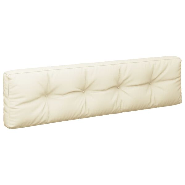 vidaXL Podušky na palety 2 ks krémové textil