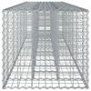 vidaXL Gabionov&yacute; vyv&yacute;&scaron;en&yacute; z&aacute;hon 2 pcs Stř&iacute;brn&aacute; 260 x 60 x 55 cm