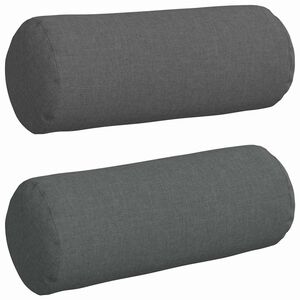vidaXL Pol&scaron;t&aacute;ře 2 ks textil Tmavě &scaron;ed&aacute; &Oslash; 15 x 40 cm