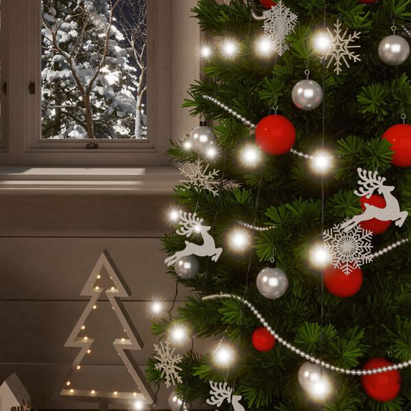 vidaXL Sol&aacute;rn&iacute; světeln&eacute; řetězy 2 ks 2x200 LED studen&eacute; b&iacute;l&eacute; dovnitř/ven