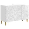 vidaXL Serv&iacute;rovac&iacute; skř&iacute;ň B&iacute;l&aacute; s vysok&yacute;m leskem 89 x 34,5 x 60 cm