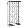 vidaXL Stojan na v&iacute;no na 45 lahv&iacute; čern&yacute; 54 x 18 x 100 cm tepan&eacute; železo