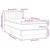 vidaXL Box spring postel s matrac&iacute; světle &scaron;ed&aacute; 80x210 cm samet