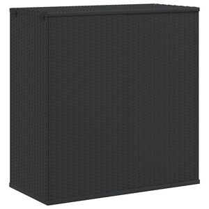 vidaXL Zahradn&iacute; &uacute;ložn&yacute; box PE ratan 100 x 49 x 103,5 cm čern&yacute;
