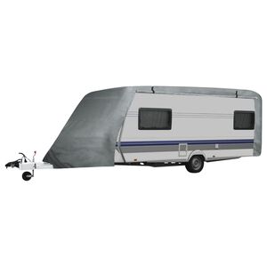 vidaXL Plachta na karavan S &scaron;ed&aacute;