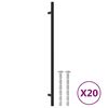 vidaXL N&aacute;bytkov&eacute; &uacute;chytky 20 ks čern&eacute; 320 mm nerezov&aacute; ocel
