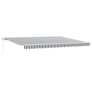 vidaXL Ručně zatahovac&iacute; mark&yacute;za antracitov&aacute; a b&iacute;l&aacute; 450 x 300 cm