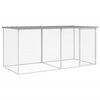 vidaXL Klec pro kuřata se střechou světle &scaron;ed&aacute; 203 x 98 x 90 cm pozinkovan&aacute; ocel