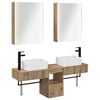 vidaXL Sada koupelnov&yacute;ch skř&iacute;něk 5 pcs Dub artisan 53 x 15,5 x 70 cm