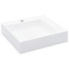 vidaXL Umyvadlo 50 x 50 x 12,3 cm miner&aacute;ln&iacute;/mramorov&yacute; kompozit b&iacute;l&eacute;