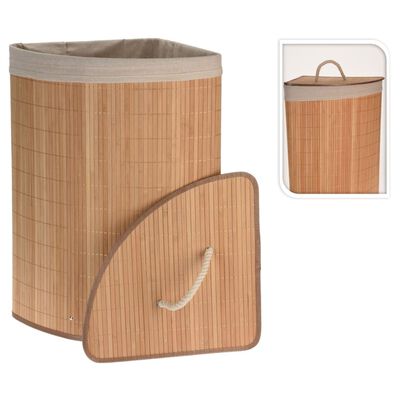 Bathroom Solutions Rohový koš na prádlo bambus