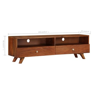 vidaXL TV stolek 140 x 30 x 40 cm masivní recyklované dřevo