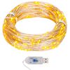 vidaXL Světeln&yacute; řetěz s mikro LED 40 m 400 LED tepl&yacute; b&iacute;l&yacute; 8 funkc&iacute;