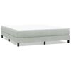 vidaXL Postel Box Spring bez matrace Light Grey 180x220 cm samet